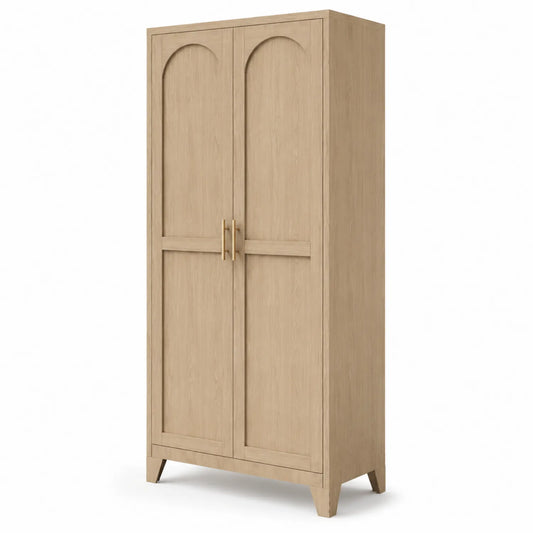 Armario de Dos Puertas de Madera 180x80x50 cm